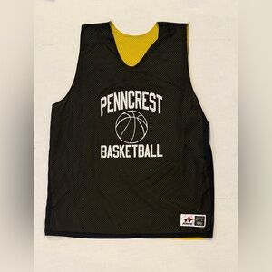 Penncrest Reversible Basketball Jersey #15 Black & Yellow XXL (yellow # Faded)